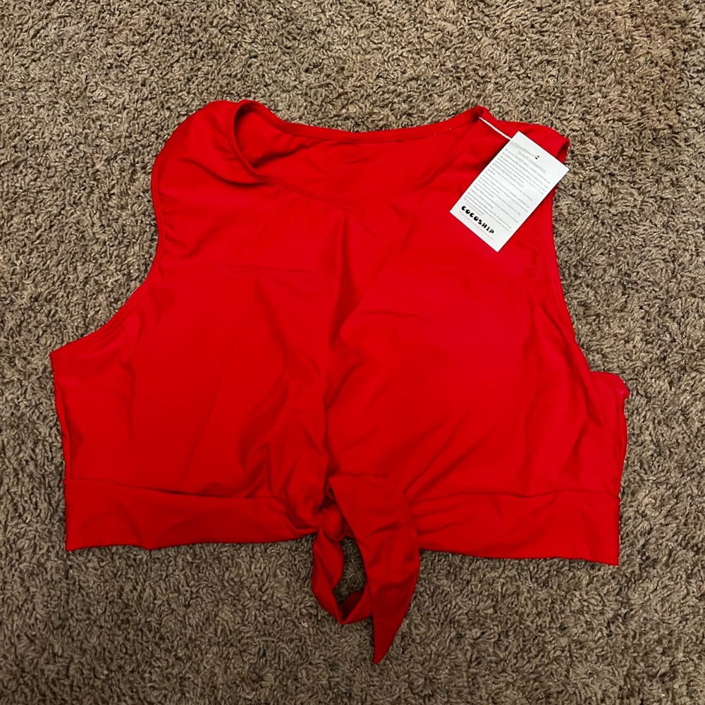 Tie Crop Swim Top Size 14/XL/XXL BNWT